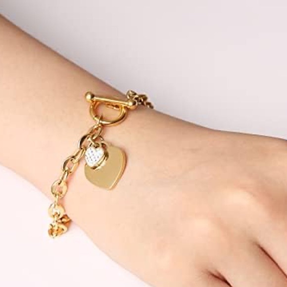 NEW Classic Carve FOREVER LOVE Heart Bracelet - Picture 6 of 6